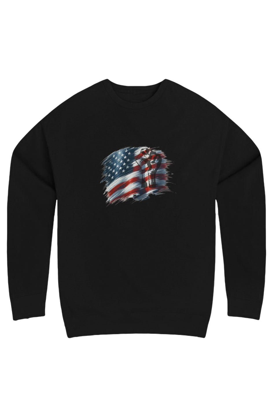 Black America Fleece Crewneck