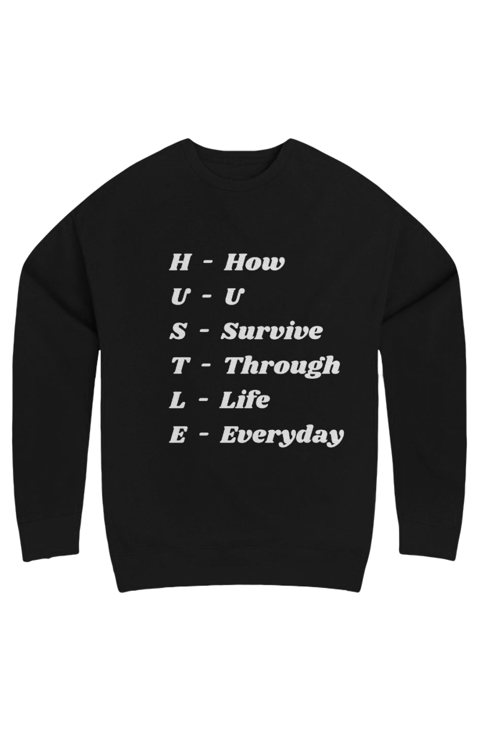 HUSTLE Fleece Crewneck